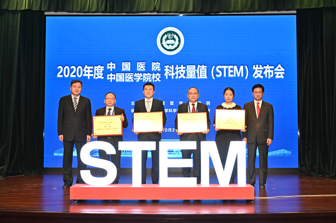 北京大学口腔医院荣获2020年度中国医院科技量值（STEM）口腔医学第一名